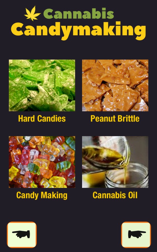 Cannabis Candymaking recipe - screenshot from the Cookbook 420 app
