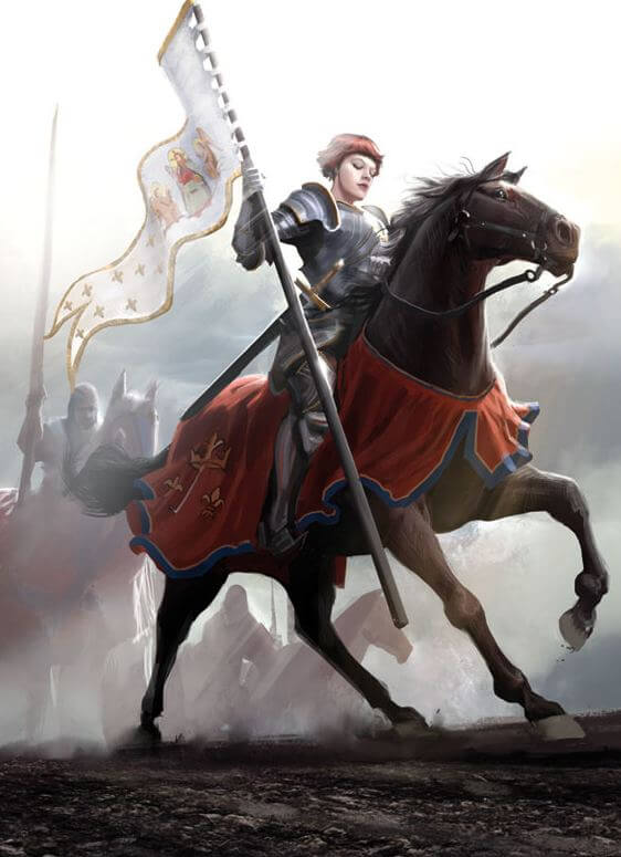Saint Joan of Arc, the Maid of Orleans, the warrior